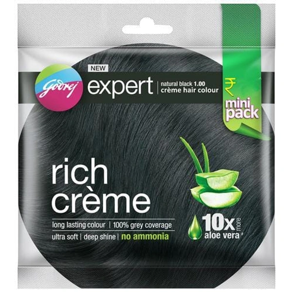 #GMR Godrej Expert Rich Cream Black MRP-15/Pic - 1chain×12pic