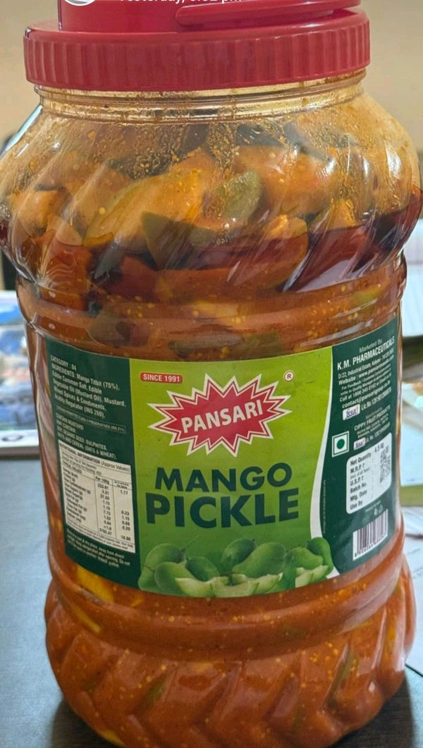 #SPC PANSARI MANGO PIKEL "Achar" 4.5kg @