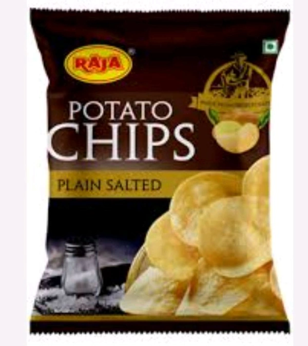 #MXR RAJA POTATO CHIPS PLAIN SALTED MRP-10 @ - 10pic×25g