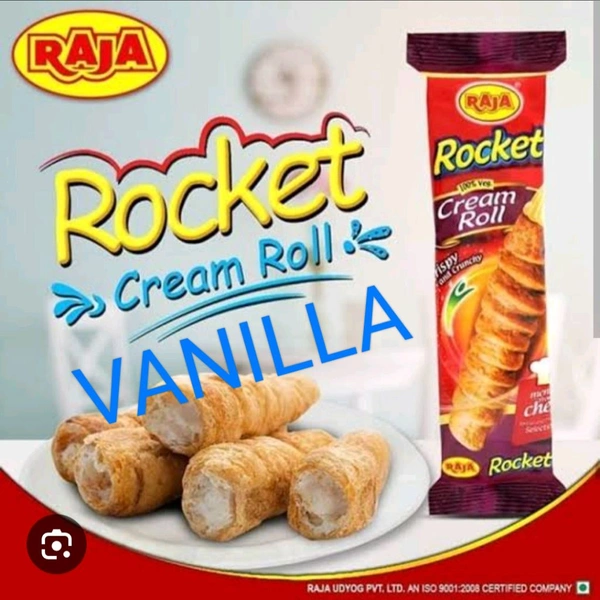 #SNX RAJA CREAM ROLL VANILLA MRP-10 @