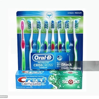 SOAP & PASTE AND TOOTHBRUSH