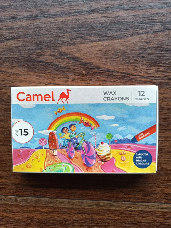 Camel Wax Crayons 12 Shades