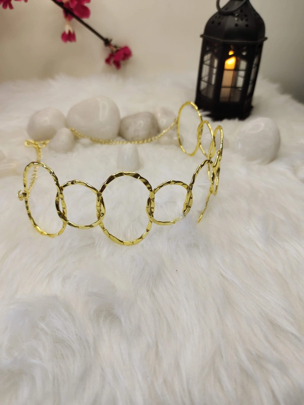 Golden Loop Choker Necklace