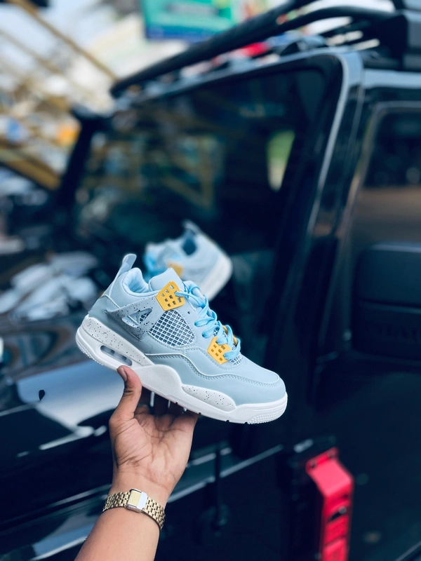 Imported Retro 4  - 6, Polo Blue & White