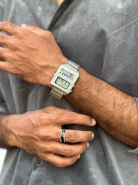 Tommy Jeans Stretchable Chain Watch - Silver