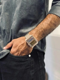 Tommy Jeans Stretchable Chain Watch - Silver