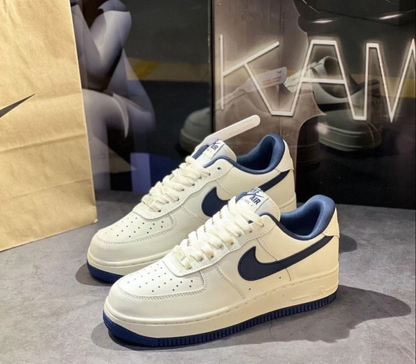 Nike Airforce 07 White Navy  - 7