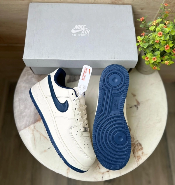 Nike Airforce 07 White Navy  - 7