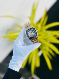Imported V9 Chain Watch - Rose Gold