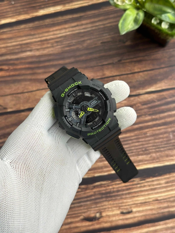 G-Shock Protection  - Black & Green