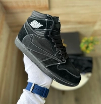 Jordans Retro 1 Black Mid Phantom - 8