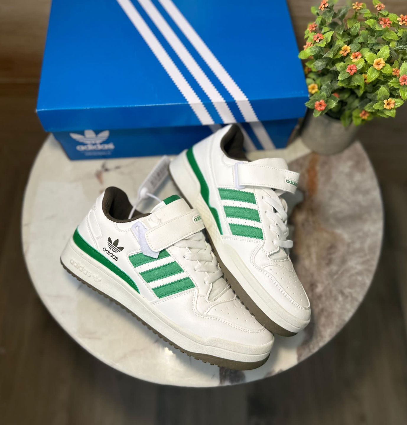 adidas forum 84 white green