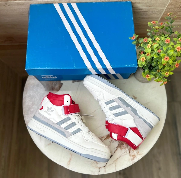 Adidas Forum 84 MID White Grey Red  - 10