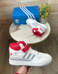 Adidas Forum 84 MID White Grey Red  - 10