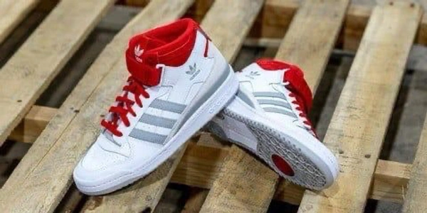 Adidas Forum 84 MID White Grey Red  - 10