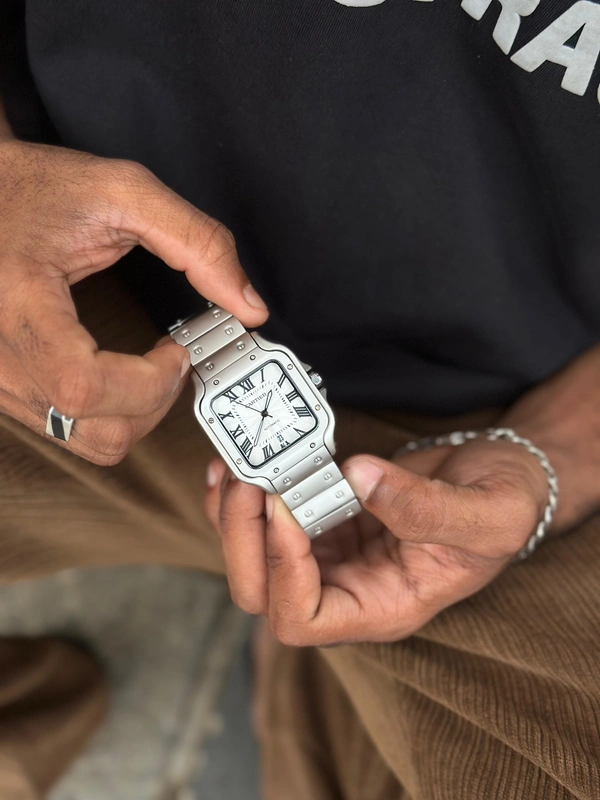 Cartier Chain Watch - White/Silver