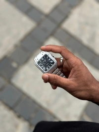 Cartier Chain Watch - Silver / Black