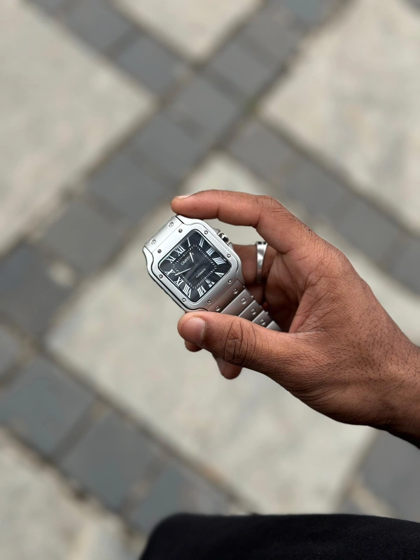 Cartier Chain Watch - Silver / Black