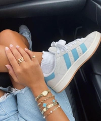 Adidas Original Campus White & Blue - Euro 37