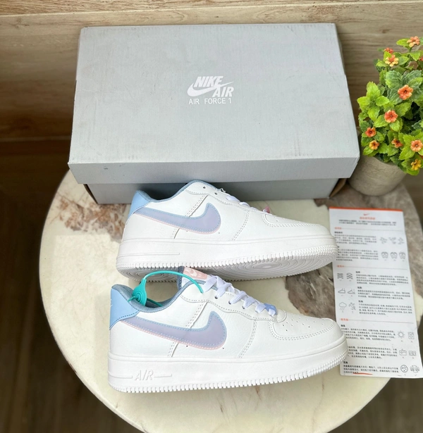Nike Airforce One For Her Hydrogen Blue And Be Kind  - 38