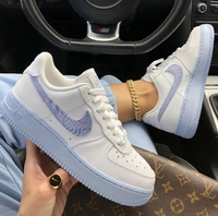 Nike Airforce One For Her Hydrogen Blue And Be Kind  - 38