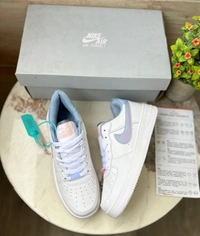 Nike Airforce One For Her Hydrogen Blue And Be Kind  - 38