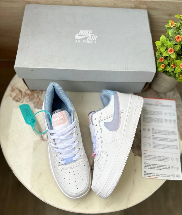 Nike Airforce One For Her Hydrogen Blue And Be Kind  - 38
