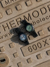 Rolex Chain Black  - blue