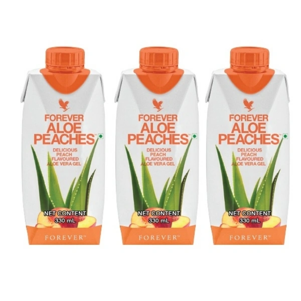 FOREVER ALOE PEACHES - 3 N X 330 ml