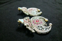 Stunning Oxidised Silver Plated Earrings - Silver