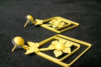 Evergreen Earrings  - Screamin' Green