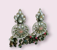 Oxidised Jhumkas - Silver