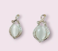 Divine White Earrings  - White