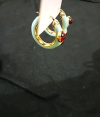 Festive Holiday Earring - Snowy Mint