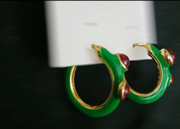 Festive Holiday Earring - Japanese Laurel