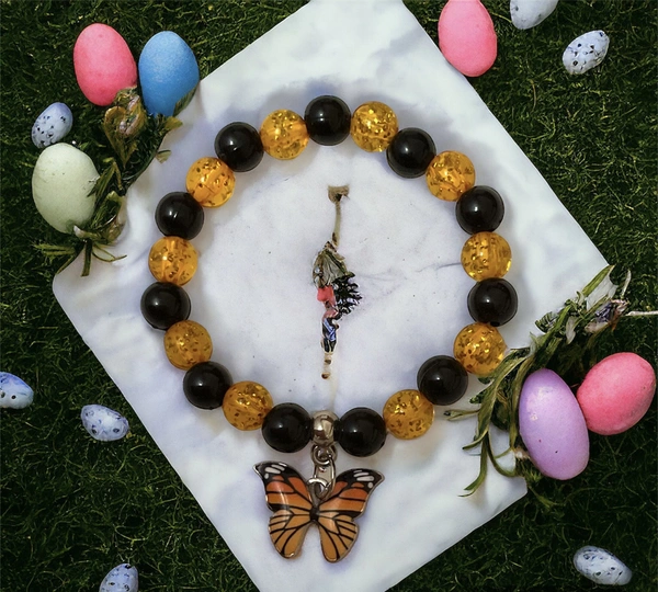 Butterfly Bracelet  - Web Orange