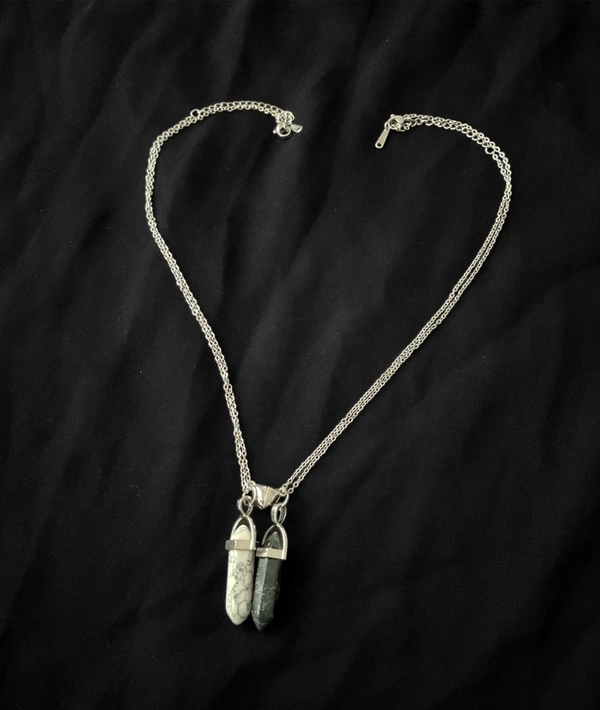 Magnet Pair Chain - Silver