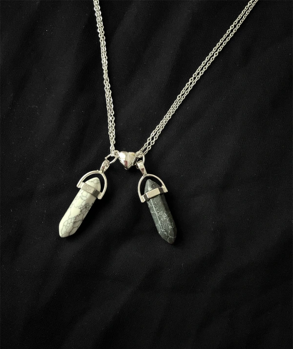 Magnet Pair Chain - Silver