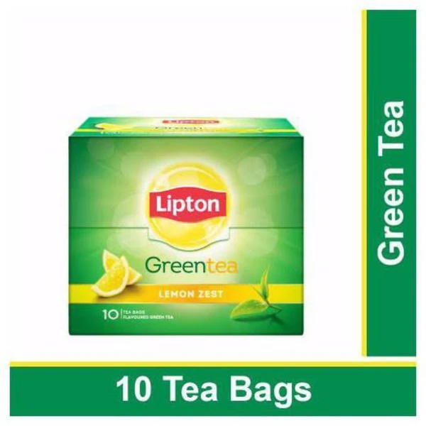 Lipton Green Tea - Lemon Zest, 10 tea bags