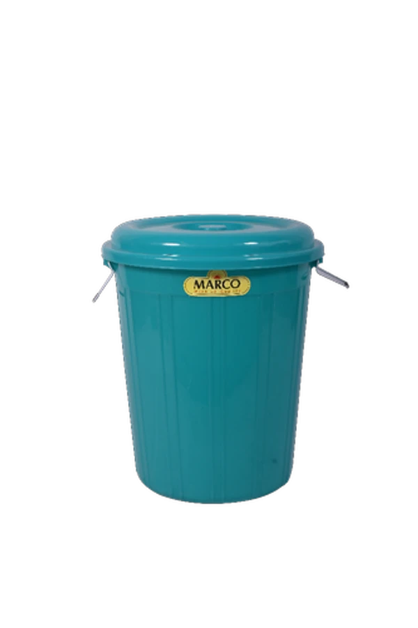Marco Plastic Bucket With Cover - Red, Blue, Green, 30 Ltr