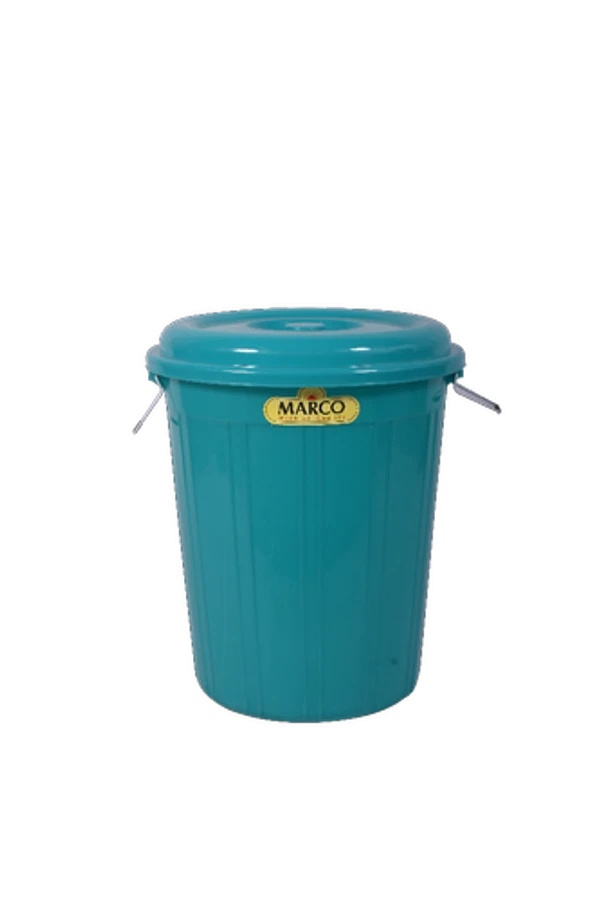 Marco Plastic Bucket With Cover - Red, Blue, Green, 40 Ltr