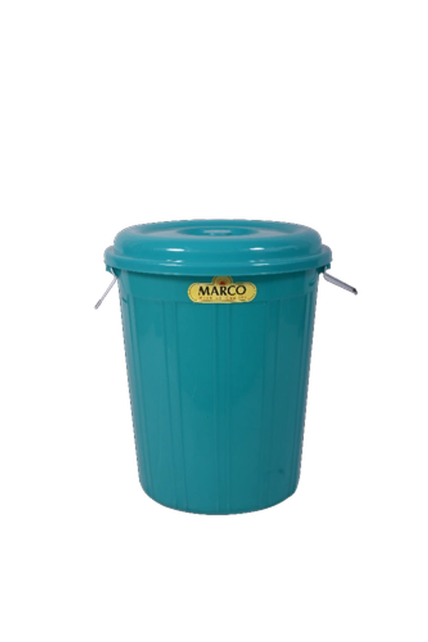 Marco Plastic Bucket With Cover - Red, Blue, Green, 50 Ltr