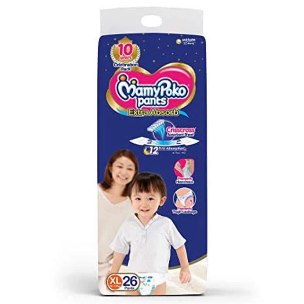 MamyPoko Pants Extra Absorb - 26 pants, XL (12-17kg)