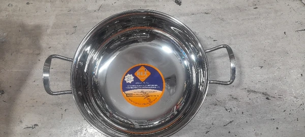 Steel Kadhai With Induction Base  - Diameter 24cm