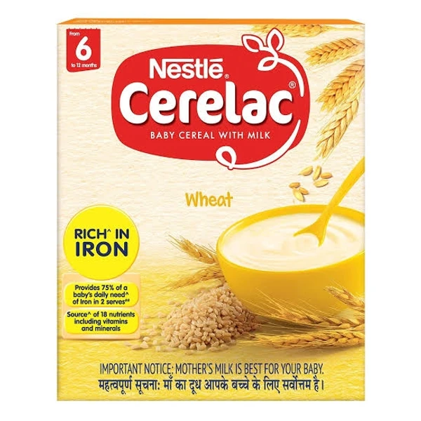 Nestle Cerelac From 6 To 12 Months  - Wheat, 300g