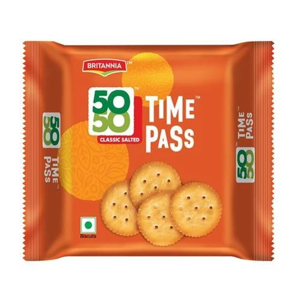 Britannia 50-50 Time Pass - Classic Salted, 150g