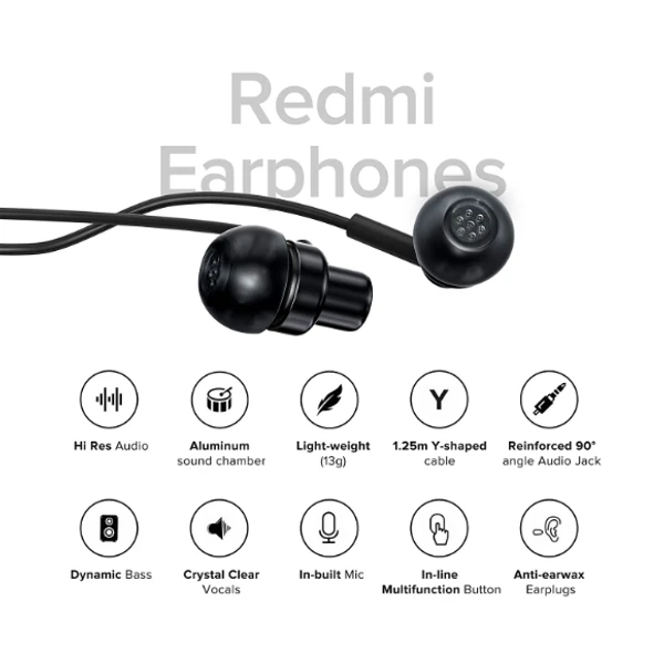 MI Hi-Resolution Audio Wired Headset - Black