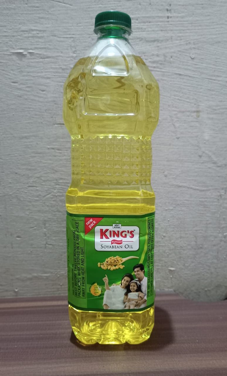 Kings Refined Soyabean Oil 1Ltr Pouch