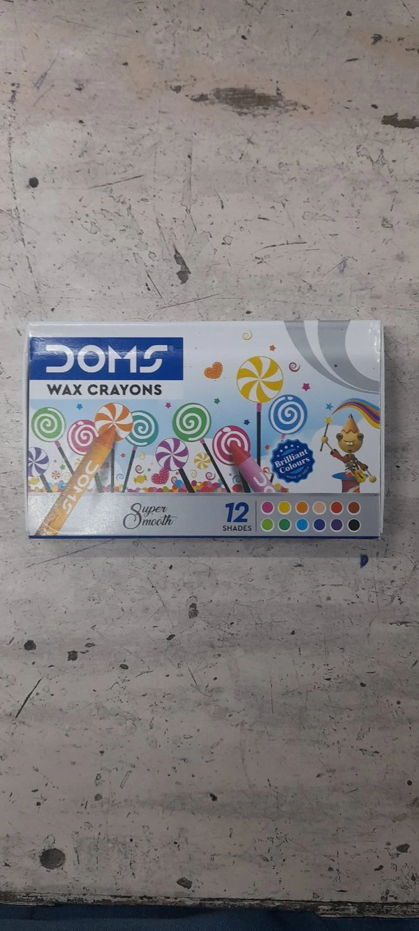 Doms Wax Crayons - 12 colors