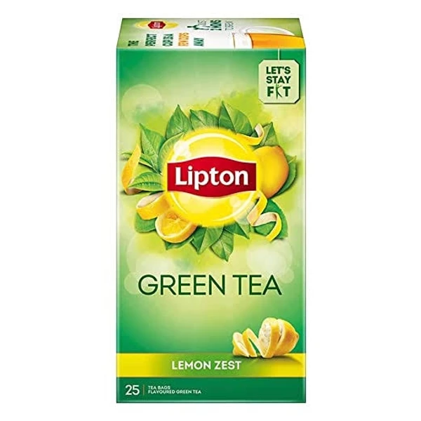 Lipton Green Tea - Lemon Zest, 25 Tea Bags